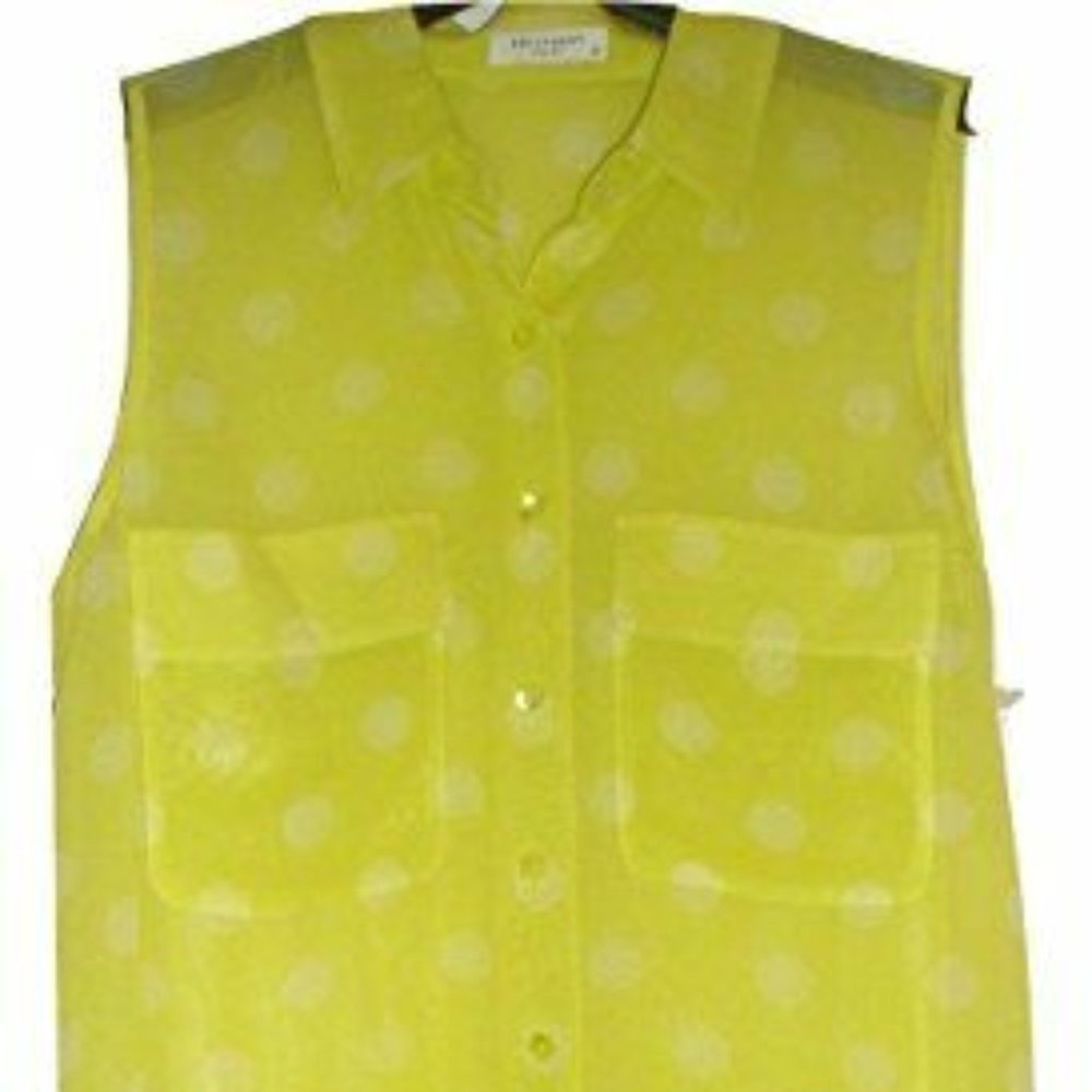 EQUIPMENT Sleeveless Signature Shirt Blouse
